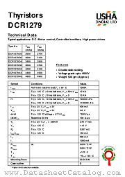 DCR1279_30 datasheet pdf USHA India LTD