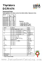 DCR1474_06 datasheet pdf USHA India LTD