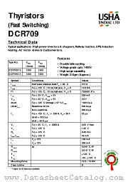DCR709_14 datasheet pdf USHA India LTD