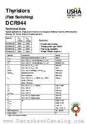 DCR944_34 datasheet pdf USHA India LTD