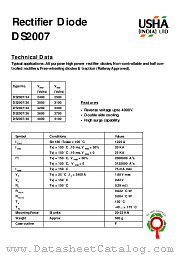 DS2007_40 datasheet pdf USHA India LTD