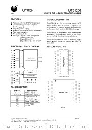 UT61256LS-10 datasheet pdf UTRON Technology