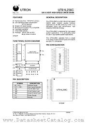UT61L256CJC-10 datasheet pdf UTRON Technology