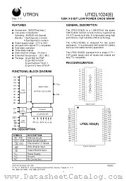 UT62L1024LS-35LLE datasheet pdf UTRON Technology
