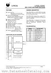 UT62L12816MC-70L datasheet pdf UTRON Technology