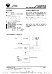 UT62L2568LS-70LI datasheet pdf UTRON Technology