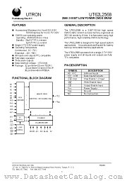 UT62L2568BS-70LL datasheet pdf UTRON Technology