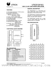 UT62S12816BS-100L datasheet pdf UTRON Technology