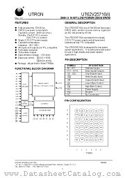 UT62V25716BS-70LI datasheet pdf UTRON Technology