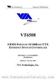 VT6508 datasheet pdf VIA Technologies