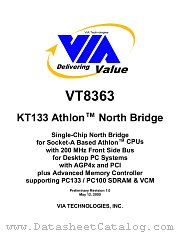 VT8363 datasheet pdf VIA Technologies