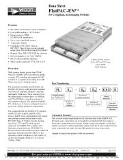 FL2-30100 datasheet pdf Vicor Corporation