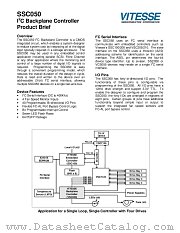 SSC050 datasheet pdf Vitesse Semiconductor Corporation