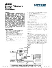 SSC055 datasheet pdf Vitesse Semiconductor Corporation