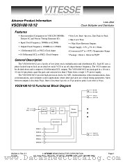 VSC6108 datasheet pdf Vitesse Semiconductor Corporation