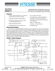 VSC8111QB2 datasheet pdf Vitesse Semiconductor Corporation