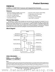 VSC8144QQ datasheet pdf Vitesse Semiconductor Corporation