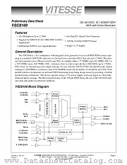 VSC8169QR datasheet pdf Vitesse Semiconductor Corporation
