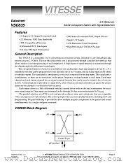 VSC835UB datasheet pdf Vitesse Semiconductor Corporation