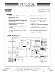 VSC880TY datasheet pdf Vitesse Semiconductor Corporation