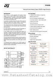 VV5430C001 datasheet pdf VLSI Vision Limited