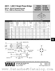 1510UFA datasheet pdf Voltage Multipliers