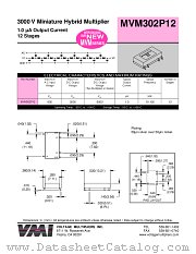 MVM302P12 datasheet pdf Voltage Multipliers