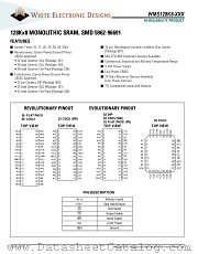 WMS128K8L-17DRMA datasheet pdf White Electronic Designs