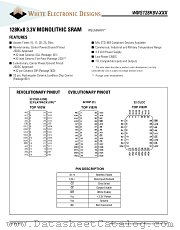 WMS128K8V-17FRIA datasheet pdf White Electronic Designs