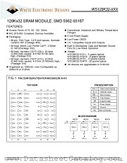 WS128K32N-70G2UQ datasheet pdf White Electronic Designs