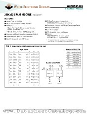 WS256K32-25HMA datasheet pdf White Electronic Designs