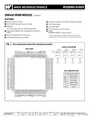 WS256K64-25G4WM datasheet pdf White Electronic Designs