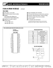 WS512K16-25DLCA datasheet pdf White Electronic Designs