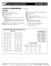 WS512K32NBV-17H2CEA datasheet pdf White Electronic Designs