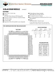 WS512K48-17G4WM datasheet pdf White Electronic Designs