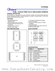 27E040T-12 datasheet pdf Winbond Electronics
