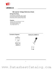 LM385Z-2.5 datasheet pdf Wing Shing Computer Components