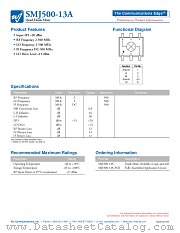 SMJ500-13A-PCB datasheet pdf WJ Communications