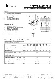 GBP210 datasheet pdf Won-Top Electronics