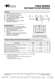 P4KE180C-T3 datasheet pdf Won-Top Electronics