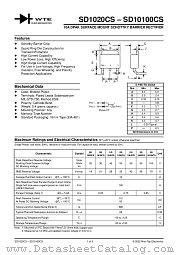 SD1060CS-T3 datasheet pdf Won-Top Electronics