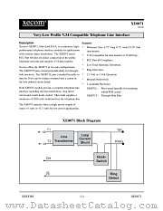 XE0071L datasheet pdf XECOM