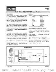 XE3301 datasheet pdf XECOM