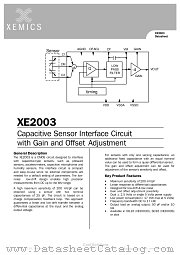 XE2003D datasheet pdf Xemics