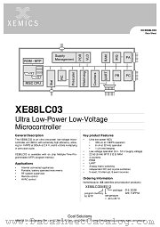 XE88LC05ME026 datasheet pdf Xemics