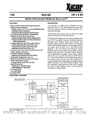 X24128P-1,8 datasheet pdf Xicor