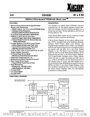 X24320S8-2,5 datasheet pdf Xicor
