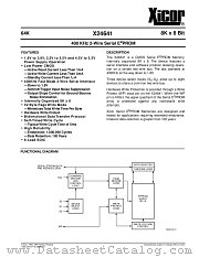 X24641S8I-1,8 datasheet pdf Xicor