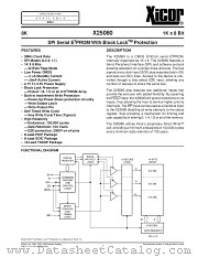 X25080PI-2,7 datasheet pdf Xicor