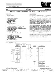 X25640SM datasheet pdf Xicor